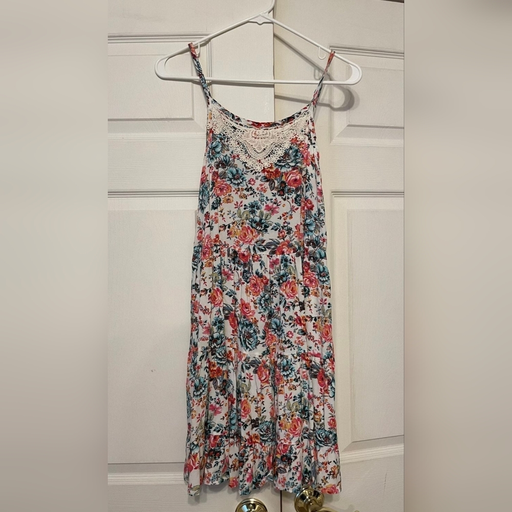 EUC🔹️Beautees Youth Size 16 Floral Summer boho dress